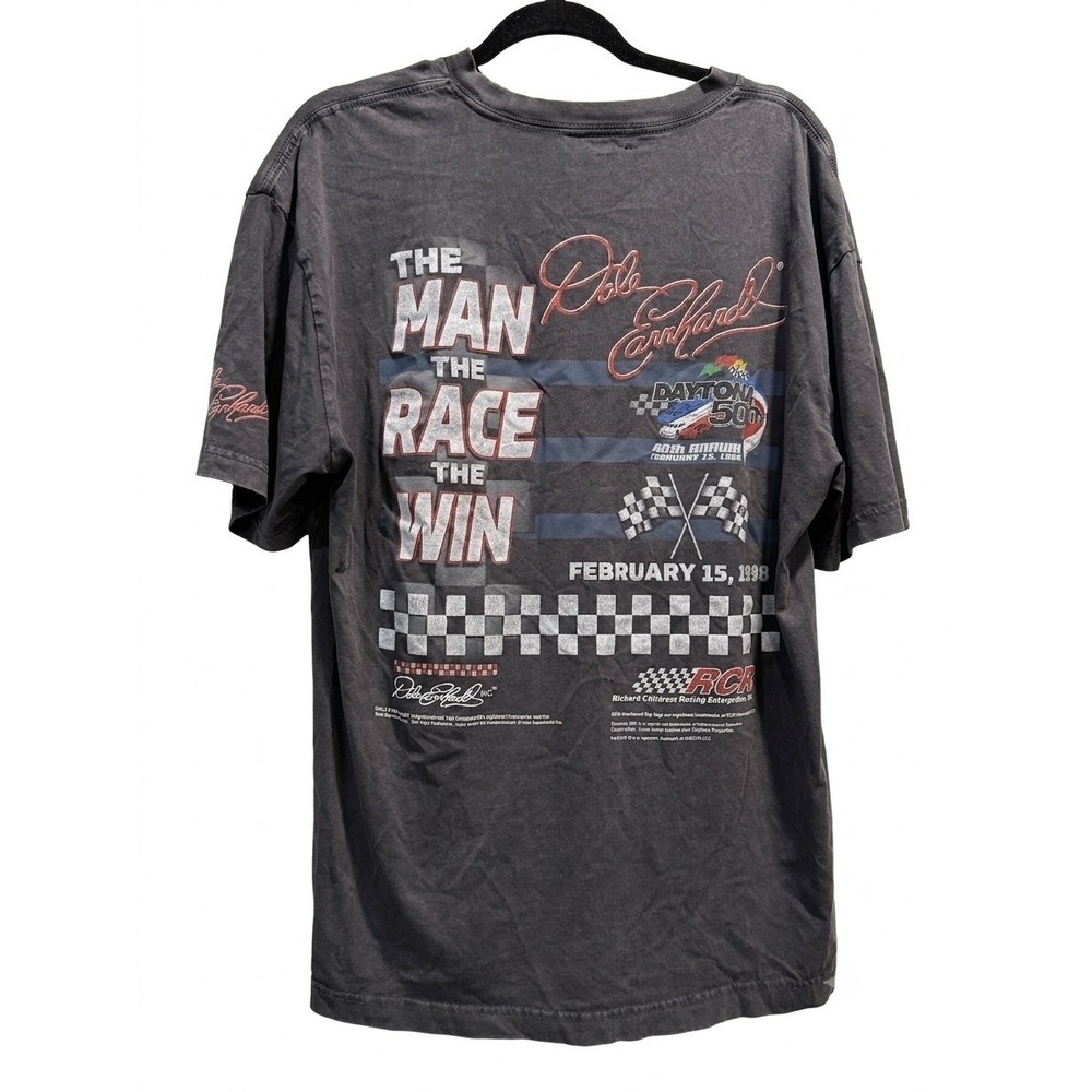 Hollister Dale Earnhardt 1998 Daytona 500 Graphic T-Shirt Boxy Fit Faded Black L - Picture 2 of 4